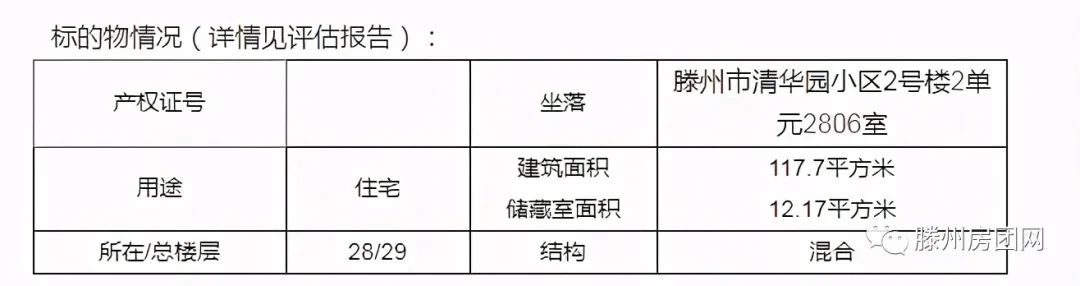 5868/㎡！滕州问天、金城花园、清华园多处房产被拍！(图7)